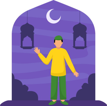 Ramadan-Feier  Illustration