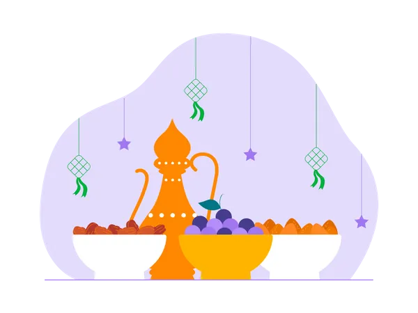 Ramadan food  Illustration