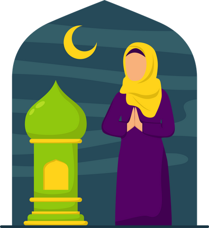 Ramadan Greeting Illustration