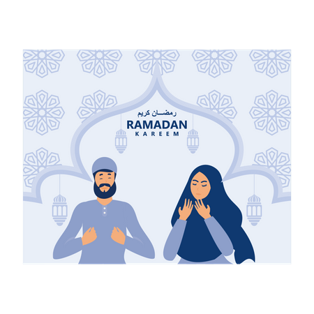 Ramadan greeting card  Illustration