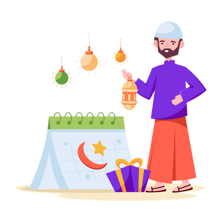 Ramadan-Kalender  Illustration