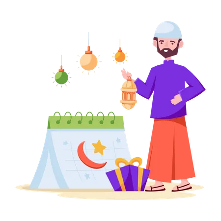 Ramadan-Kalender  Illustration