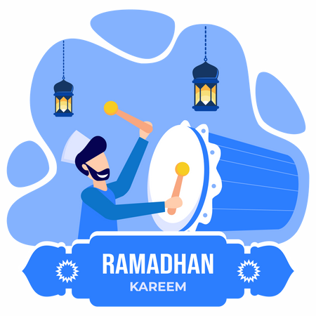 Ramadan Kareem Celebration  Illustration