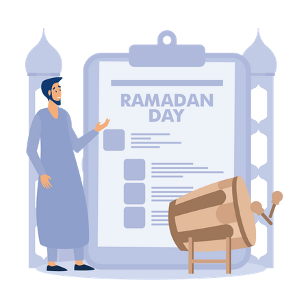 Fasten im Ramadan Kareem  Illustration