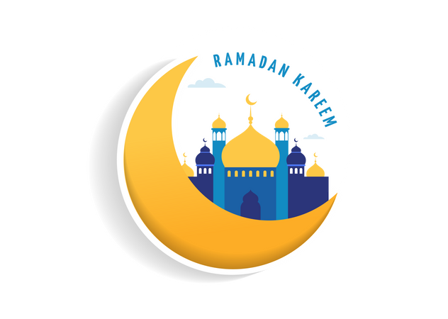 Ramadán Kareem, feliz Ramadán  Ilustración