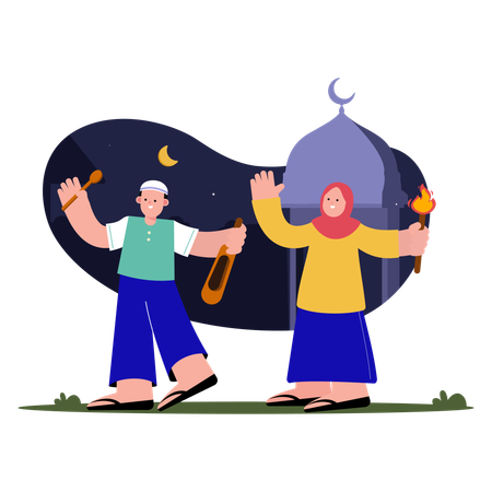 Ramadán Kareem  Ilustración