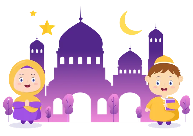 Vacaciones de ramadán kareem  Ilustración