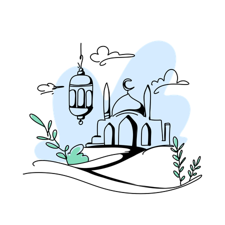 Ramadan Lanterns  Illustration