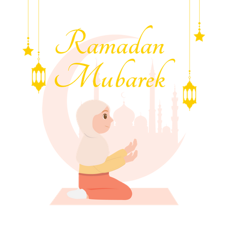 Ramadan Mubarak  Illustration