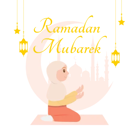 Ramadan Mubarak  Illustration