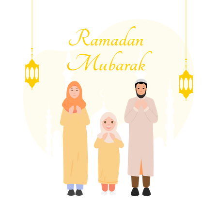 Ramadan Mubarak  Illustration