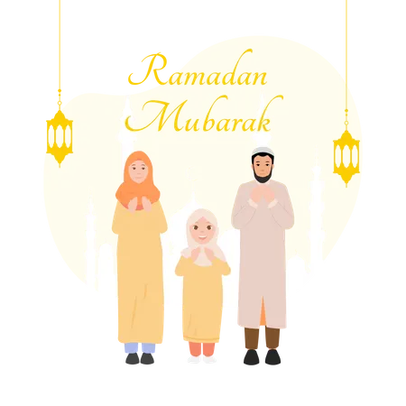 Ramadan Mubarak  Illustration