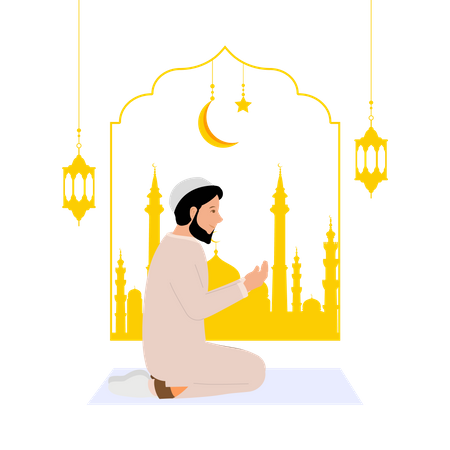 Ramadan Mubarak  Illustration