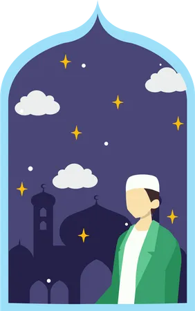 Ramadan Nacht  Illustration