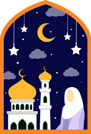 Ramadan Night  Illustration