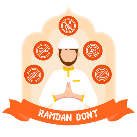 Ramadán no  Ilustración
