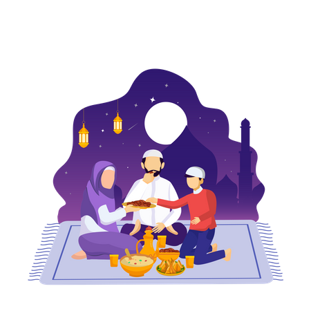 Ramadan Party  Illustration