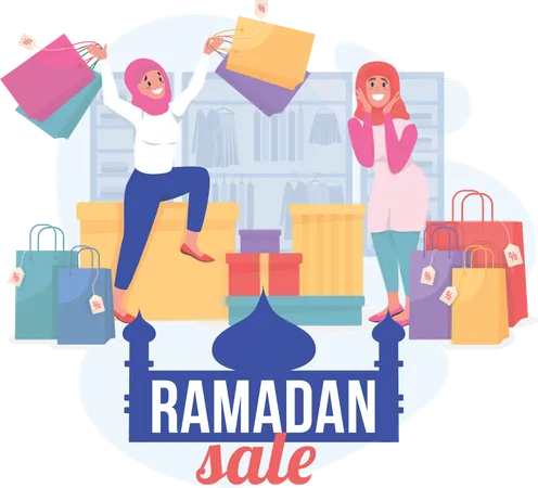 Ramadan sale Illustration