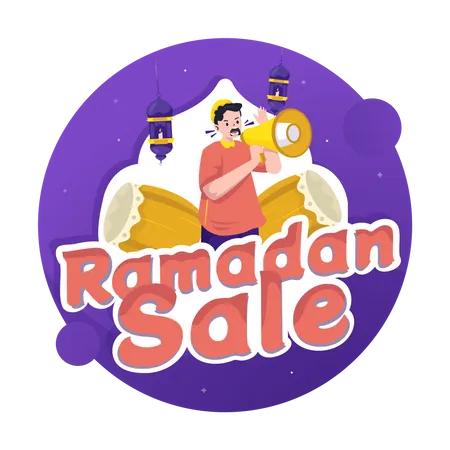 Ramadan sale promotion  Illustration