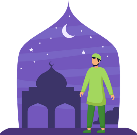 Ramadan Scene  Illustration