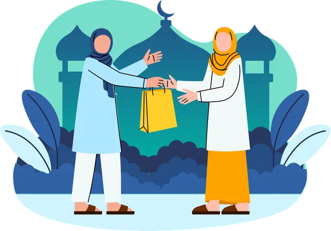 Ramadan shopping  Illustration