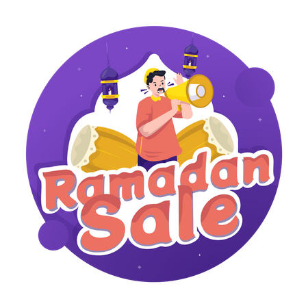 Ramadan-Verkaufsförderung  Illustration