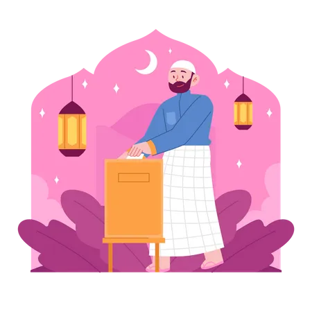 Ramadan-Spende  Illustration