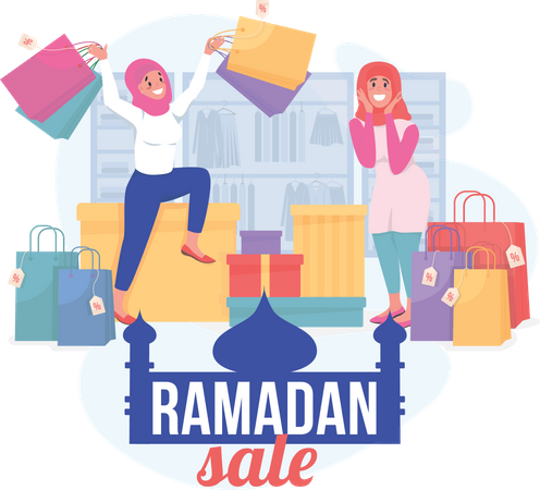 Ramadan-Verkauf  Illustration