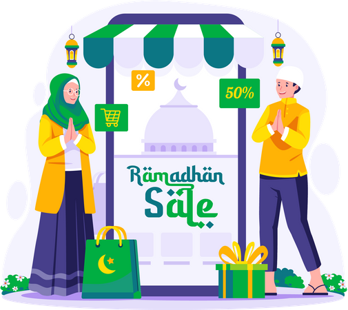Ramadan-Verkauf  Illustration