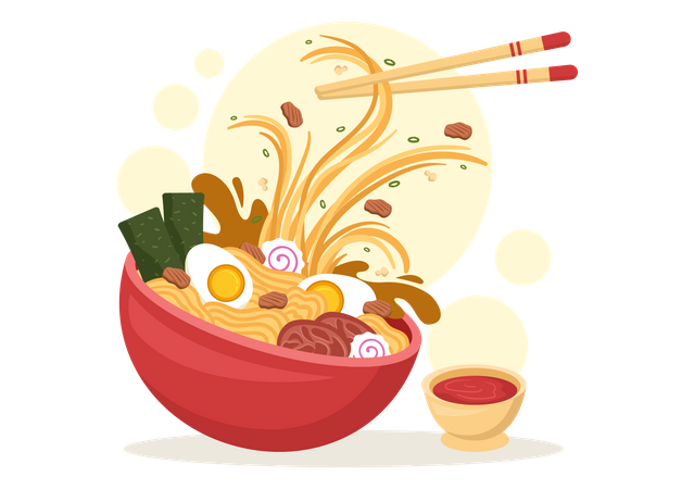 Ramen Noodle  Illustration