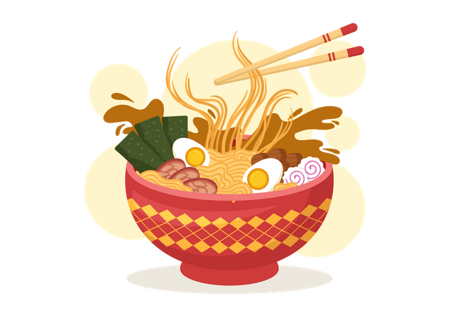 Ramen Noodle  Illustration