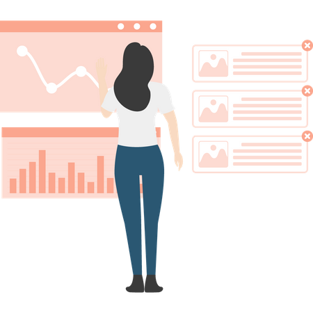 Ranking de sitios web por analista SEO  Ilustración