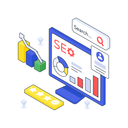 Clasificación de SEO  Ilustración