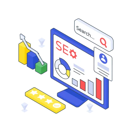 Clasificación de SEO  Ilustración