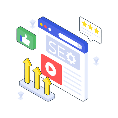 Clasificación de SEO  Ilustración