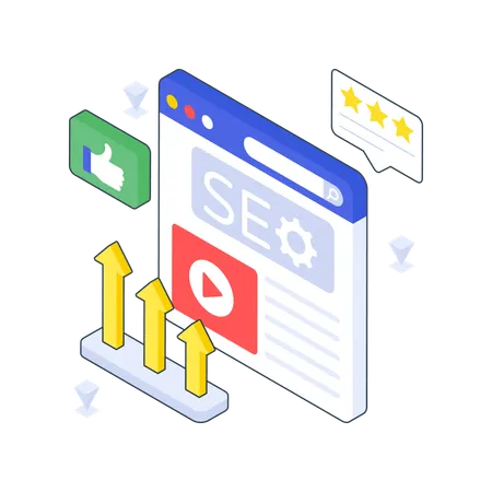 Clasificación de SEO  Ilustración