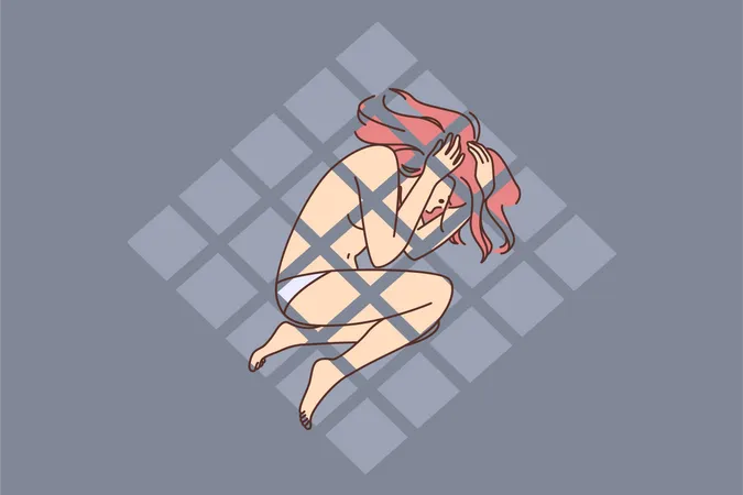 Rape girl  Illustration