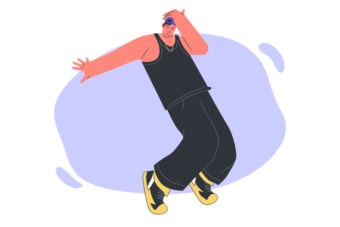 Rapper Doing dance  Illustration