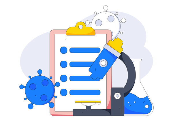 Rapport covid 19  Illustration