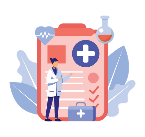 Rapport de visite médicale  Illustration