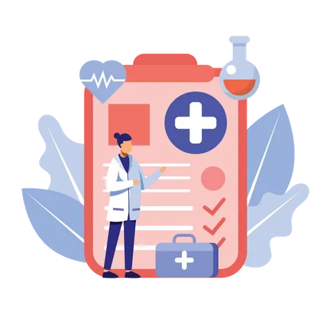 Rapport de visite médicale  Illustration