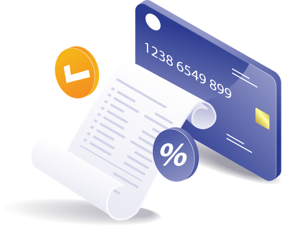 Rapport de dépenses pour paiement de factures  Illustration