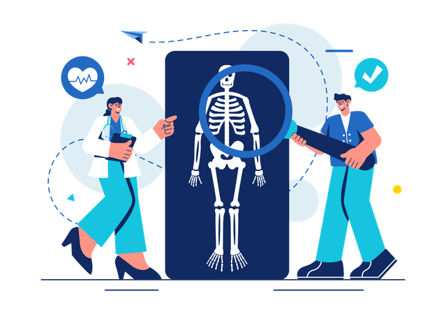 Rapport de diagnostic radiographique  Illustration