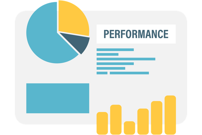 Rapport de performance de l'entreprise  Illustration