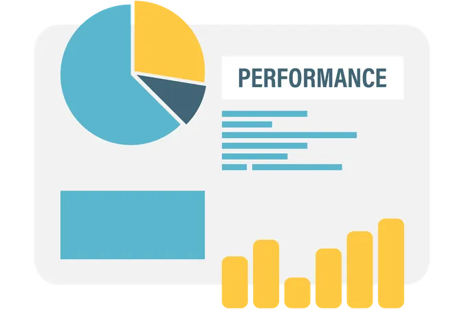 Rapport de performance de l'entreprise  Illustration