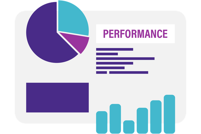 Rapport de performance de l'entreprise  Illustration