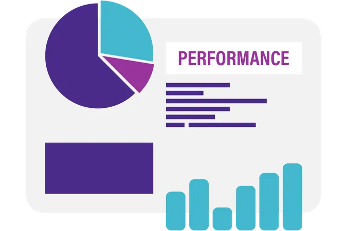 Rapport de performance de l'entreprise  Illustration