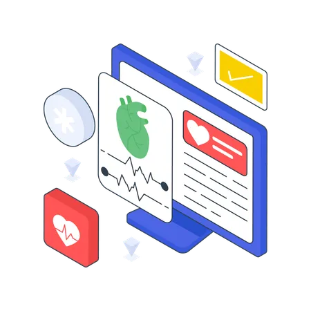 Rapport d'ecg  Illustration