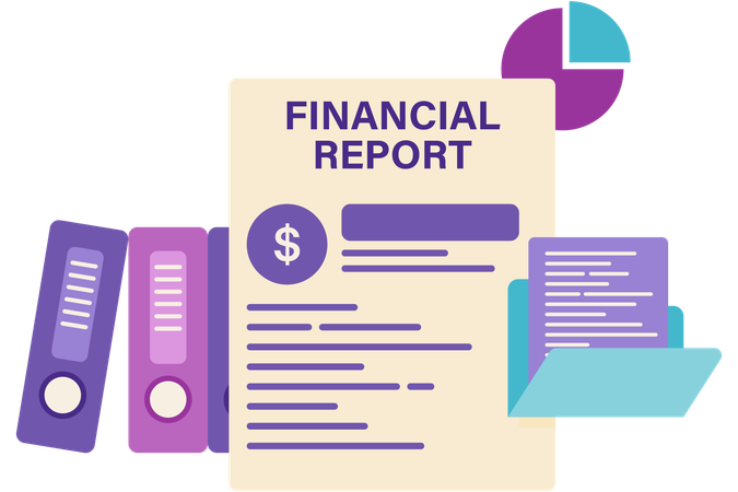 Rapport financier  Illustration