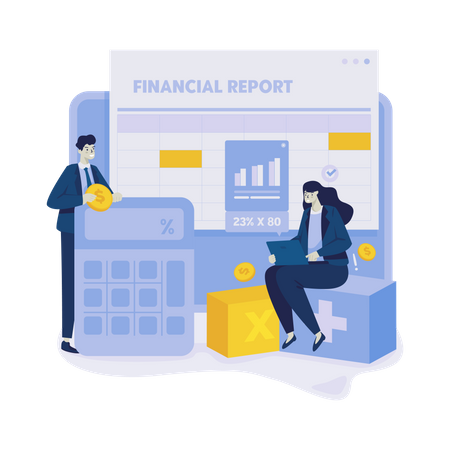 Rapport financier  Illustration